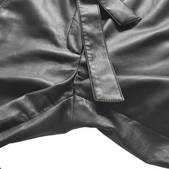 Babaton Vegan Leather Tie-Front Pants - Picture 7 of 12